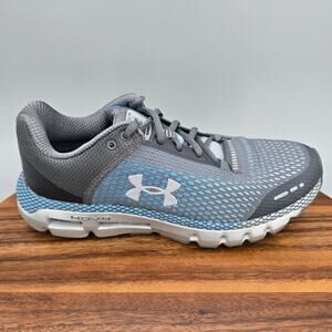 Under Armour HOVR Infinite Shoes Mens 8 Gray Blue Running Athletic Sneakers